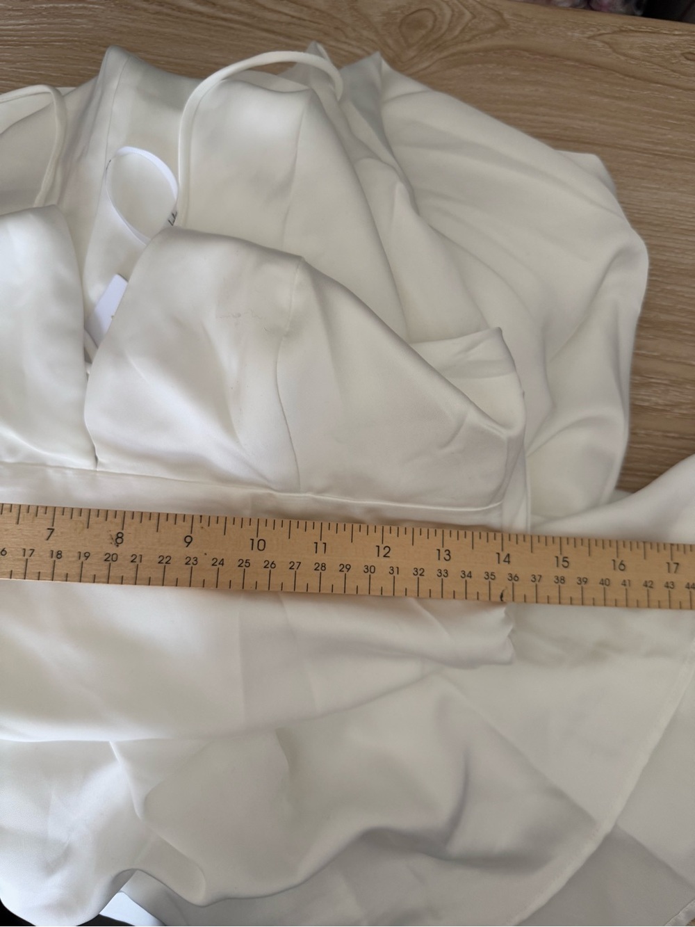 Lulus Medium NEW Lupita White Satin Tie-Back Maxi Dress Bridal Wedding Minimal - Picture 9 of 11